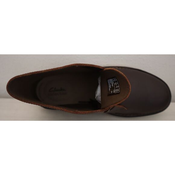 Clarks 26034135 Men's Sz 10.5M Dark Brown Leather Bushacre 2 Chukka Boots - Picture 6 of 15